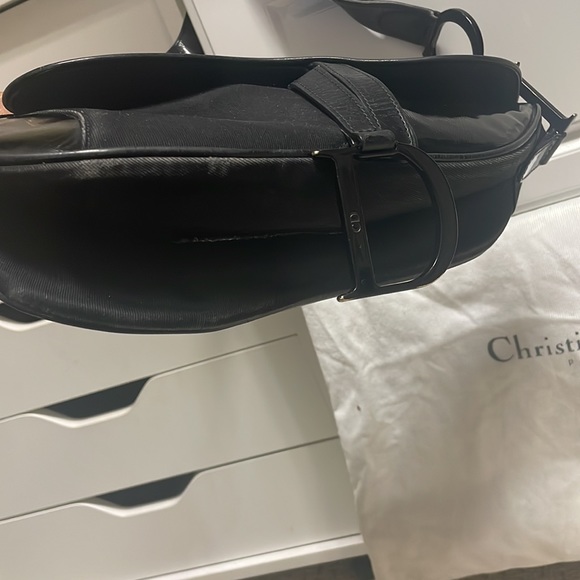 Vintage Christian Dior Saddle Bag w/duster - Picture 4 of 11